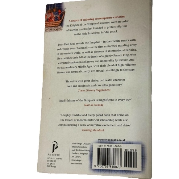 The Templars Book by Piers Paul Read - Picture 2 of 3